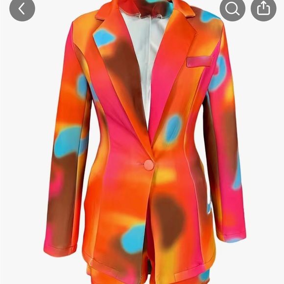 Jackets & Blazers - Colorful blazer with short